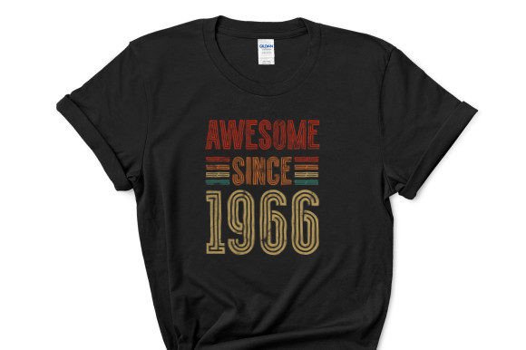 Awesome Since 1966 Graphics for T-Shirt Designs