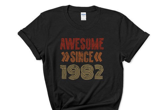 Awesome Since 1982 Graphics & T-Shirt Designs Review