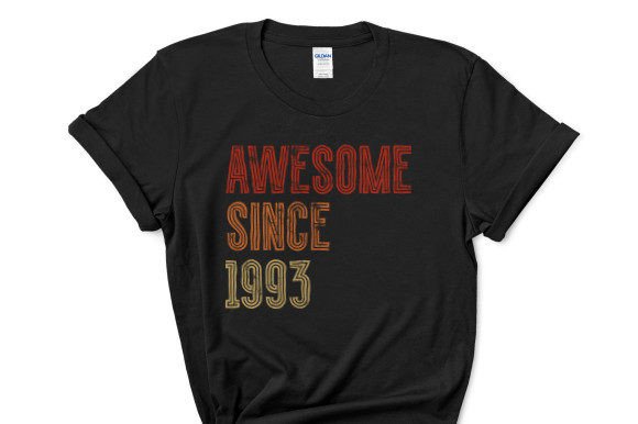 Awesome Since 1993: T-Shirt Designs & Graphics for Sellers