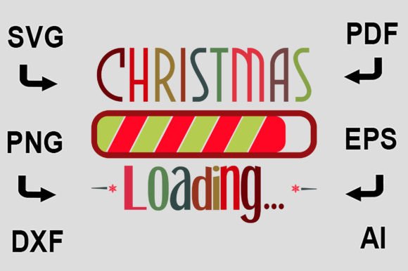 Christmas Loading SVG T-Shirt Design