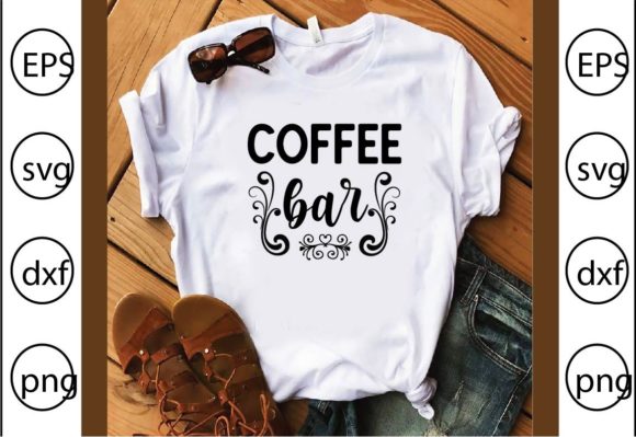 Coffee Bar Graphics for T-Shirt Designs