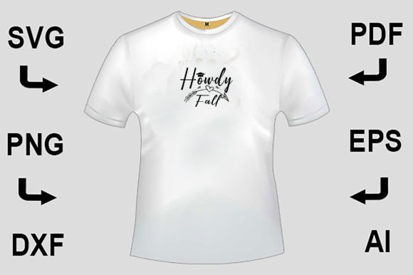 Howdy Fall SVG T-Shirt Design