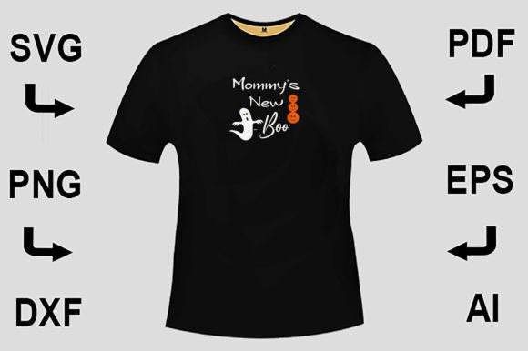 Mommy's New Boo SVG T-Shirt Design