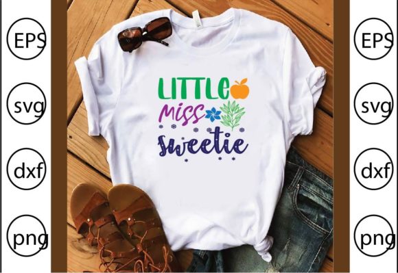 Multi-color Little Miss Sweetie: T-Shirt Graphics Review