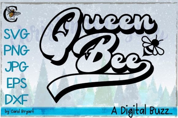 Queen Bee 2: A Bold Embroidery Design