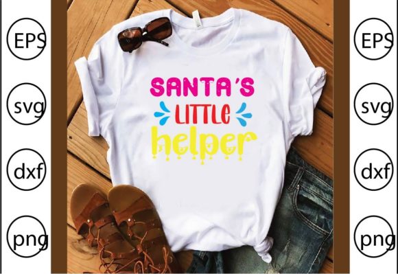Santa's Little Helper Graphics & T-Shirt Designs