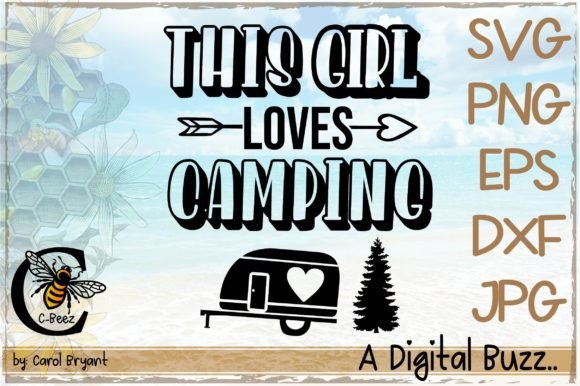 This Girl Loves Camping Graphics & T-Shirt Designs Review